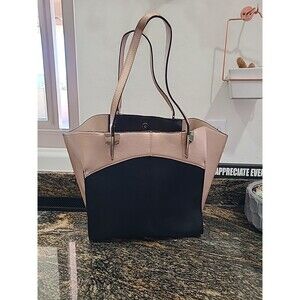 Neiman Marcus tote bag pink /Black beach glam carryall hamptons 13x 20